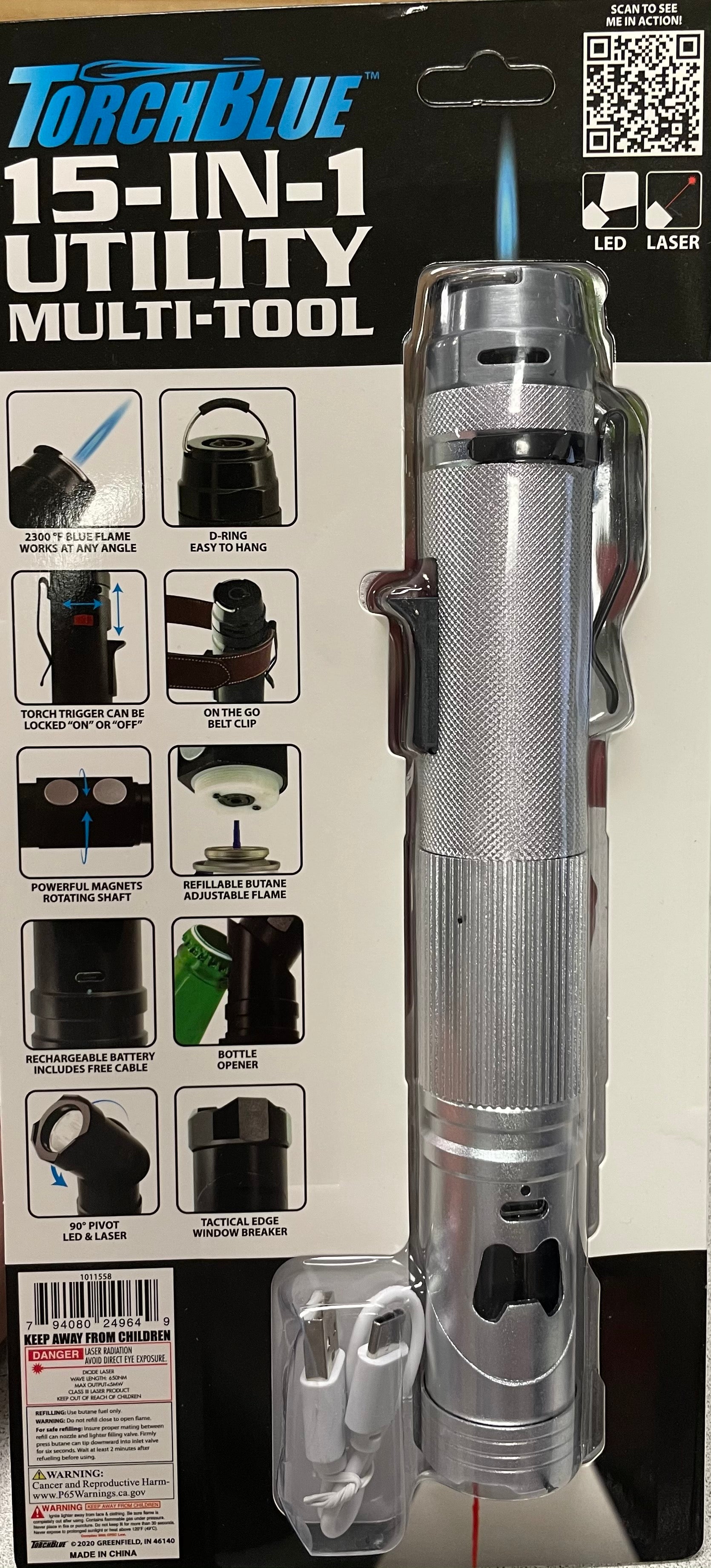 TORCH BLUE METAL TORCH & MULTI-TOOL