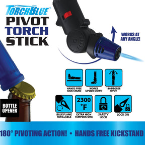 TORCH BLUE PIVOT TORCH STICK