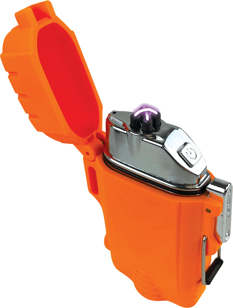 Rechargeable Survival Windproof & Waterproof Arc Lighter with LED Flashlight