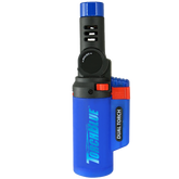 Torch Blue Adjustable Pivot Head Refillable Dual Tank Torch Lighter